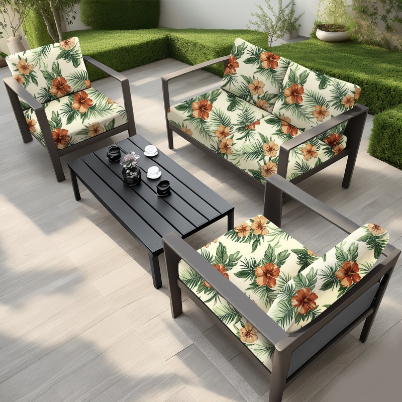 Outdoor Furniture On Sale - พิมพ์สําหรับเฟอร์นิเจอร์สวนเบาะยืดหยุ่นโซฟาสําหรับโซฟากลางแจ้งเบาะรองนั่งลดราคา