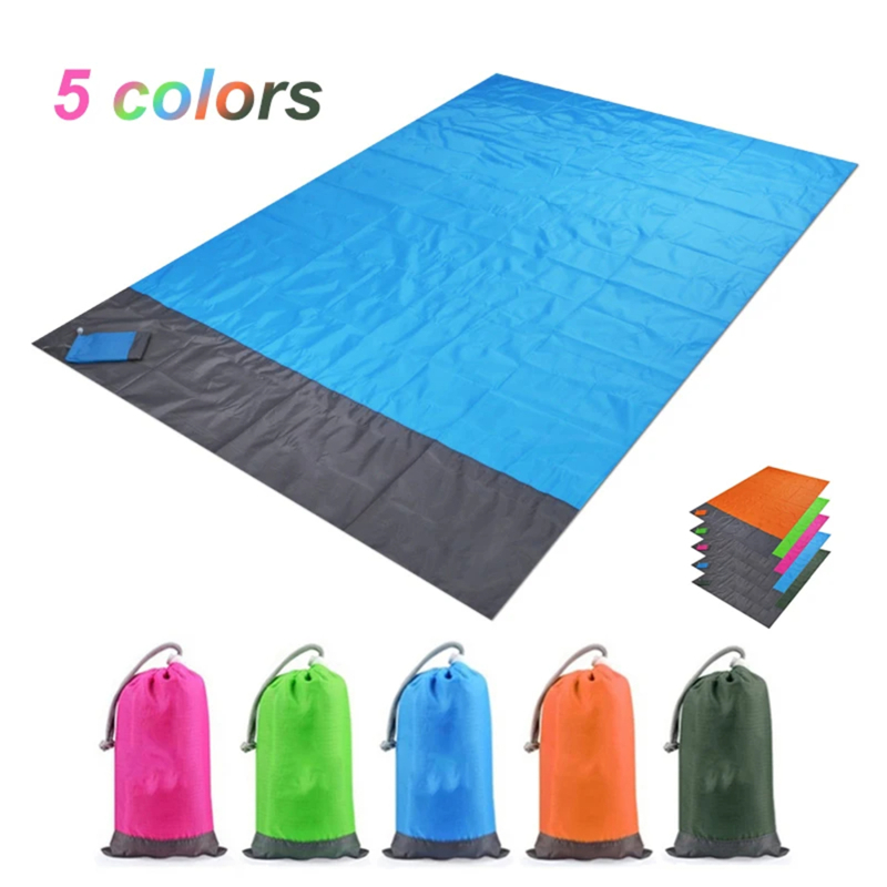 Outdoor Rug Waterproof - เสื่อปิกนิกแบบพับได้กันน้ำ น้ำหนักเบา พกพาสะดวก ผ้าห่มกลางแจ้ง กันทราย เสื่อชายหาด