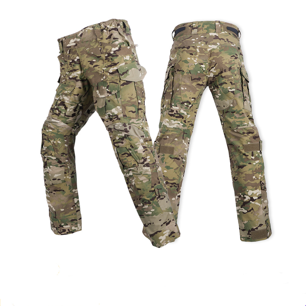 Outdoor Furniture Pads - ผู้ชายต่อสู้กางเกงเข่า Pads ยุทธวิธี Cargo กางเกงกีฬาลวงตา Multicam