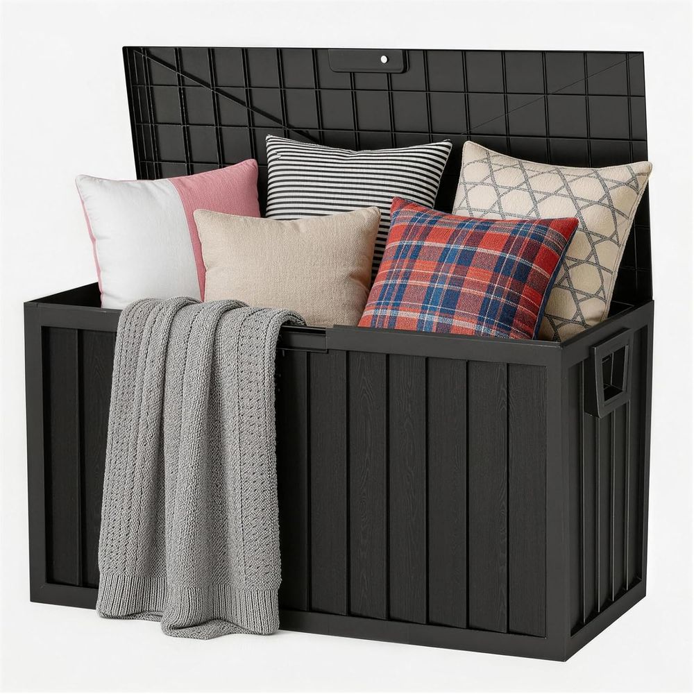 Garden Storage Box - กล่องเก็บของกลางแจ้งขนาด 75 แกลลอน กันน้ำ รับน้ำหนักได้ 350
