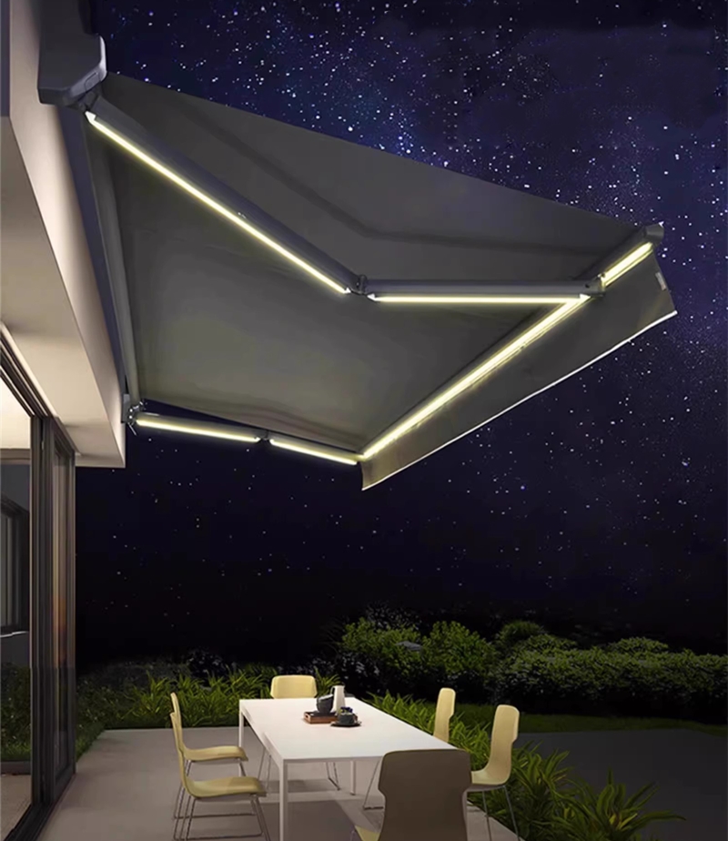 Outdoor Furniture Supplier - กันสาดไฟฟ้าแบบคลาสสิก กล่องเต็ม ปรับเปิด-ปิดได้ ผู้ผลิตจากจีน สำหรับระเบียง ลานบ้าน