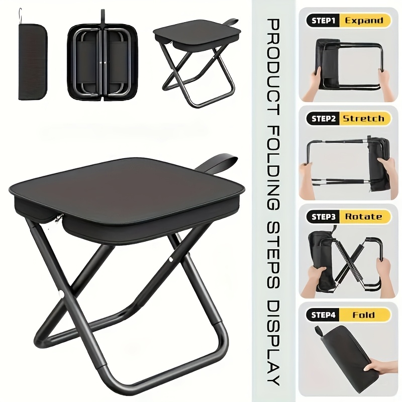 Outdoor Furniture Rocking Chair - เก้าอี้พับแบบพกพา น้ำหนักเบา เก้าอี้แคมป์ปิ้งแบบพับได้ สำหรับตกปลา เดินป่า ท่องเที่ยว