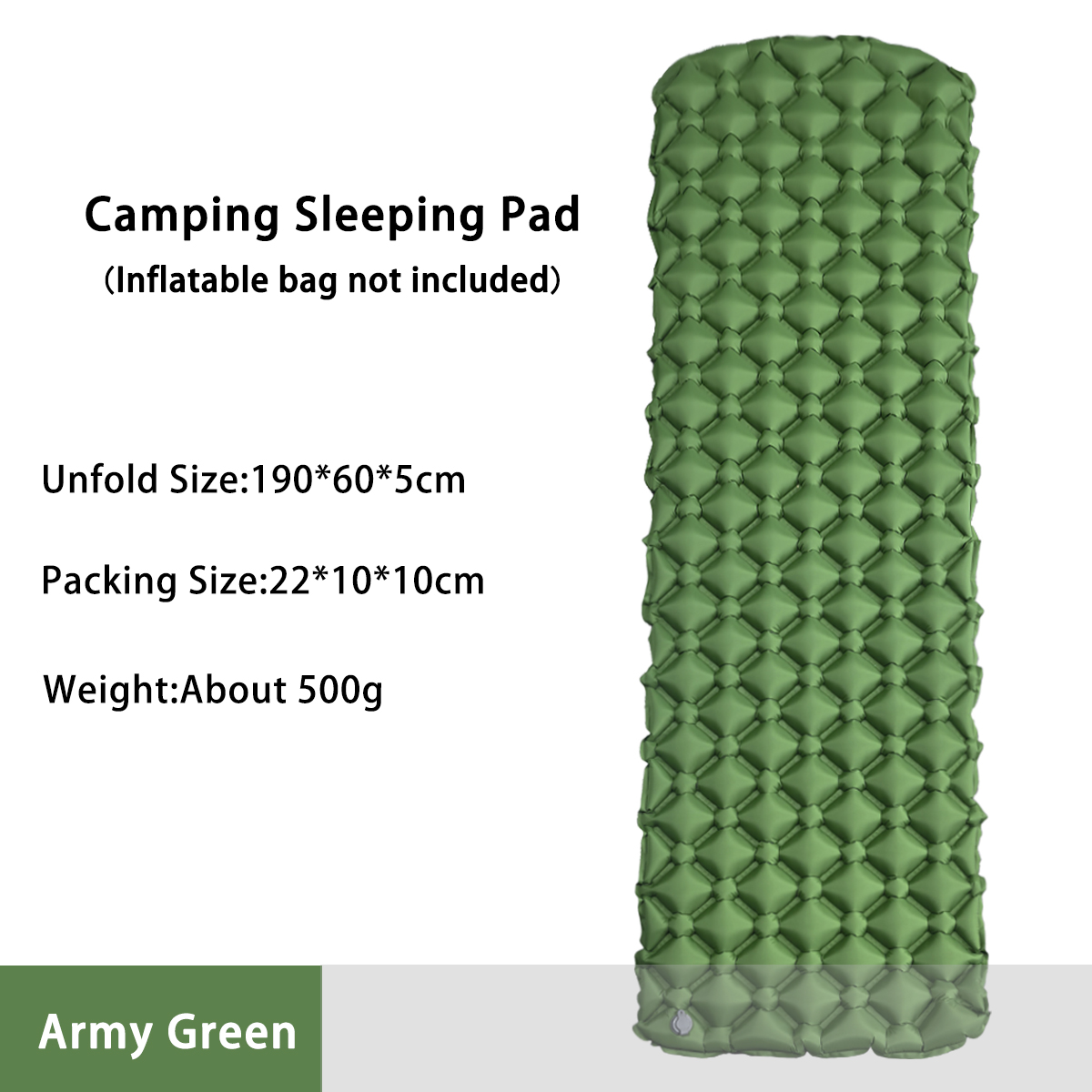 Outdoor Furniture Pads - ที่นอนเป่าลมสำหรับตั้งแคมป์ในเต็นท์ เตียงพับสำหรับแคมป์ แผ่นรองนอน ผ้าห่มปิกนิก แผ่นรองนอนสำหรับเดินทาง อุปกรณ์แคมป์ปิ้ง