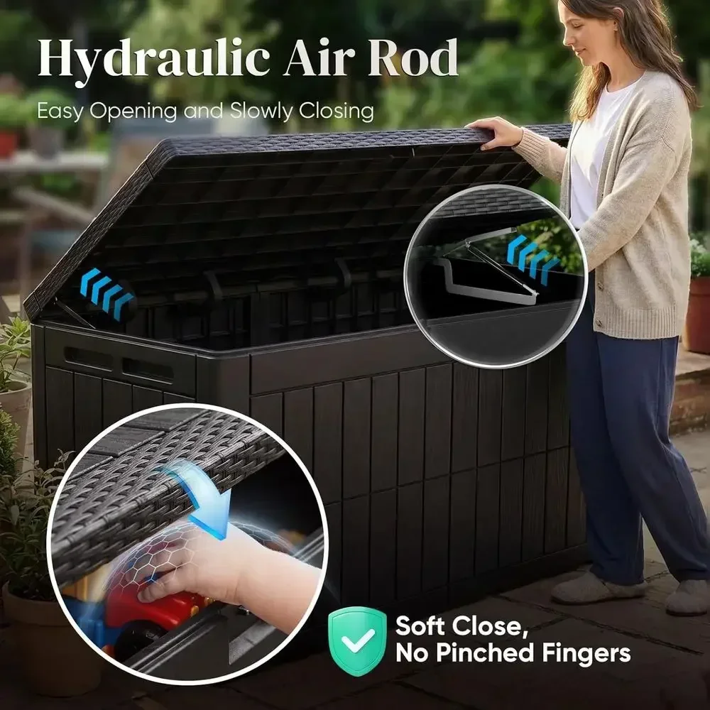 กล่องเก็บของขนาดใหญ่ 120 แกลลอ - Garden Storage Box บทวิจารณ์และราคา