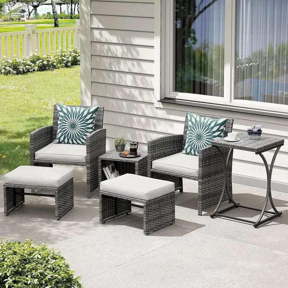ชุดเฟอร์นิเจอร์ระเบียงกลางแจ้ง - Outdoor Furniture Grey บทวิจารณ์และราคา