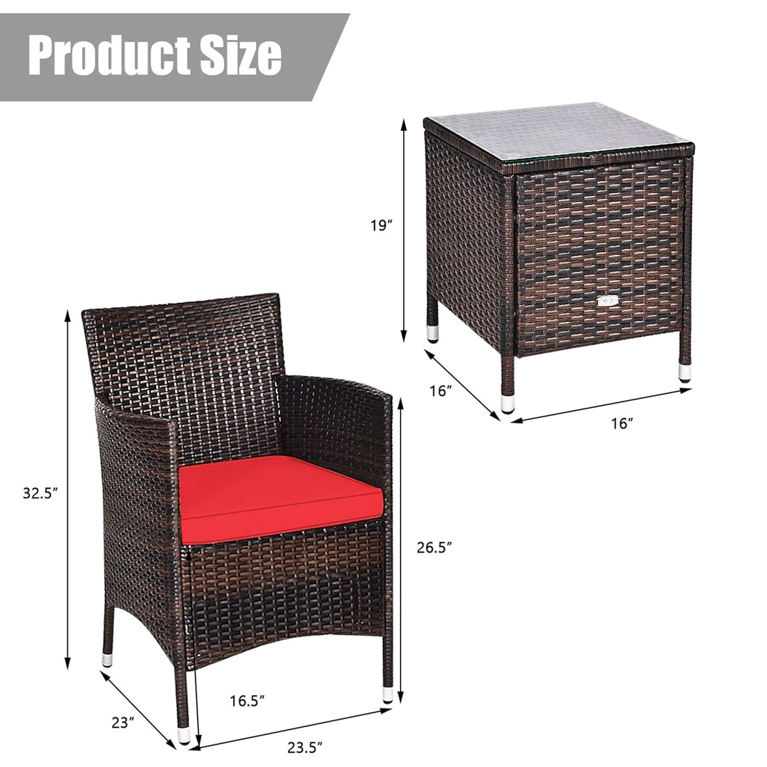 ชุดเฟอร์นิเจอร์หวาย 3 ชิ้น สำห - Outdoor Furniture On Sale บทวิจารณ์และราคา