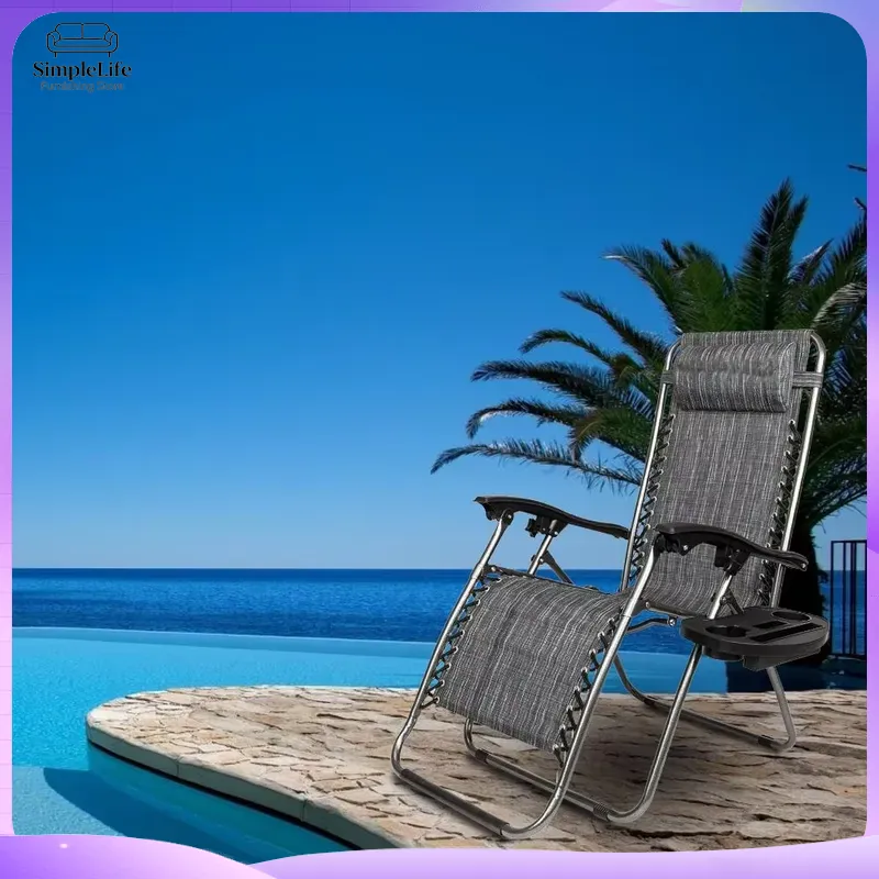 เก้าอี้พักผ่อนปรับเอนได้แบบไร้ - Outdoor Furniture Grey บทวิจารณ์และราคา