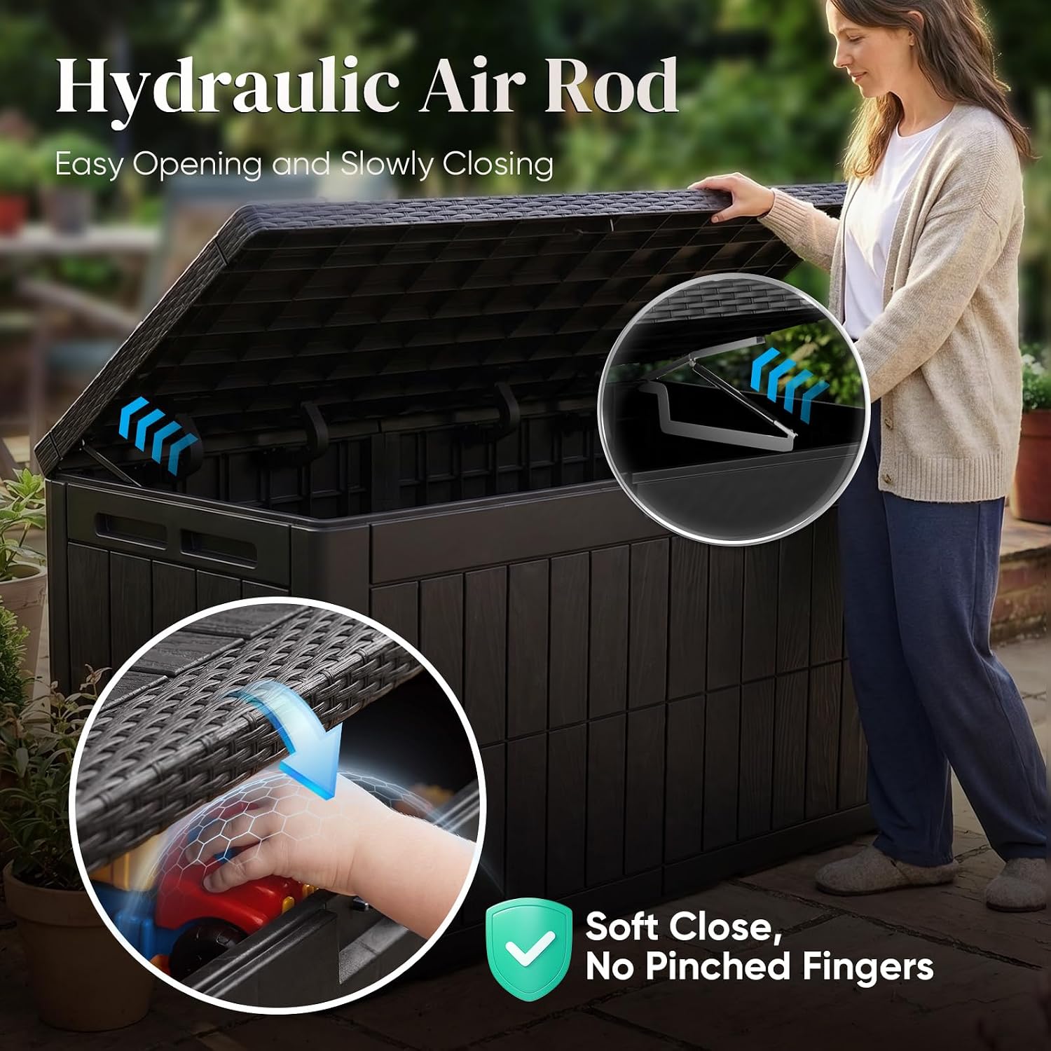 กล่องเก็บของกลางแจ้งขนาดใหญ่ 1 - Garden Storage Box บทวิจารณ์และราคา