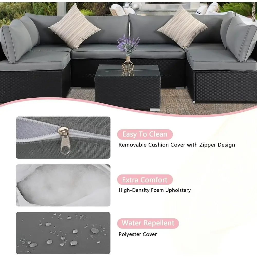 ชุดเฟอร์นิเจอร์ระเบียงกลางแจ้ง - Outdoor Furniture Grey บทวิจารณ์และราคา
