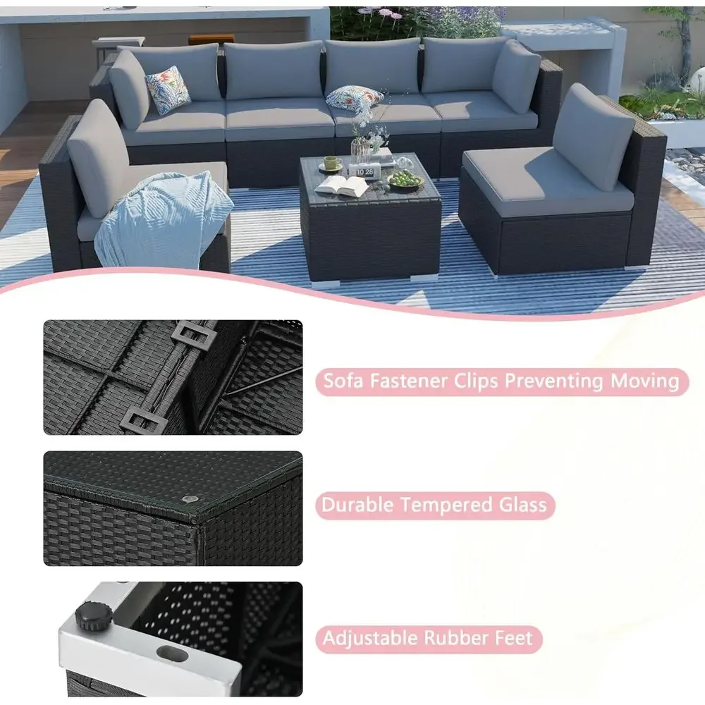 ชุดเฟอร์นิเจอร์ระเบียงกลางแจ้ง - Outdoor Furniture Grey บทวิจารณ์และราคา