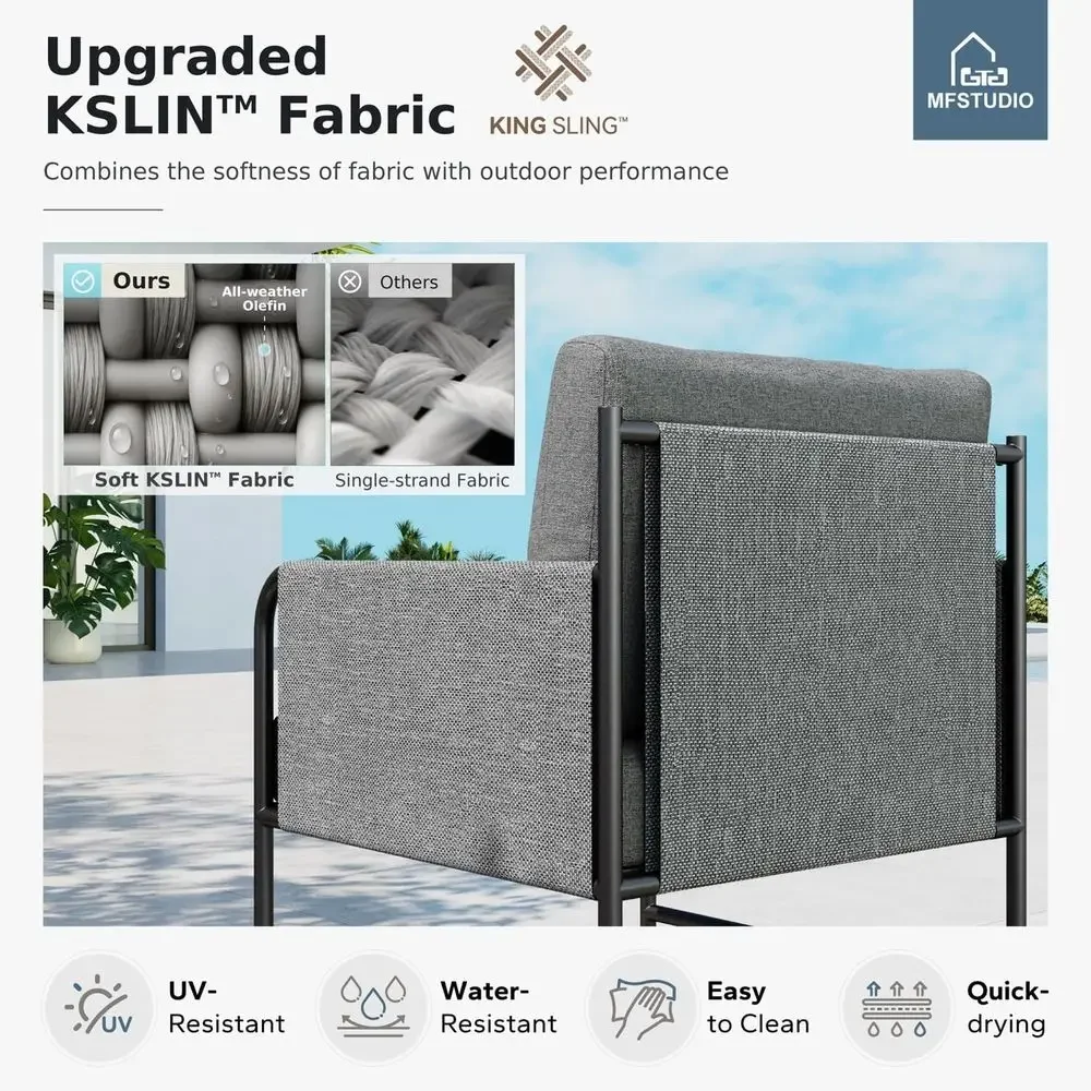 ชุดเฟอร์นิเจอร์ลานกลางแจ้ง 5 ท - Outdoor Furniture Grey บทวิจารณ์และราคา