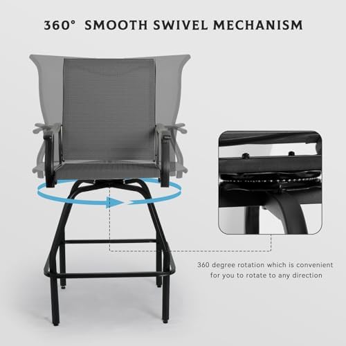ชุดบาร์สำหรับลานบ้าน 2 ชิ้น เก - Outdoor Furniture Grey บทวิจารณ์และราคา