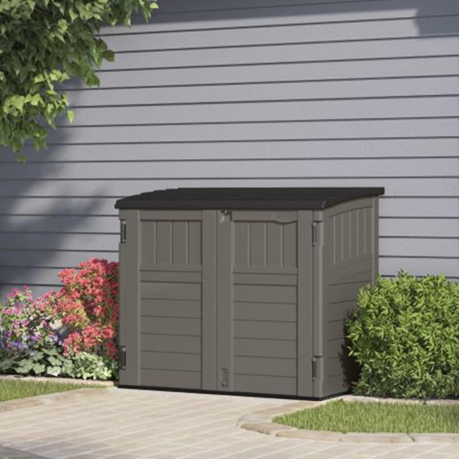 โรงเก็บของกลางแจ้งสำหรับสวนหลั - Garden Storage Box บทวิจารณ์และราคา