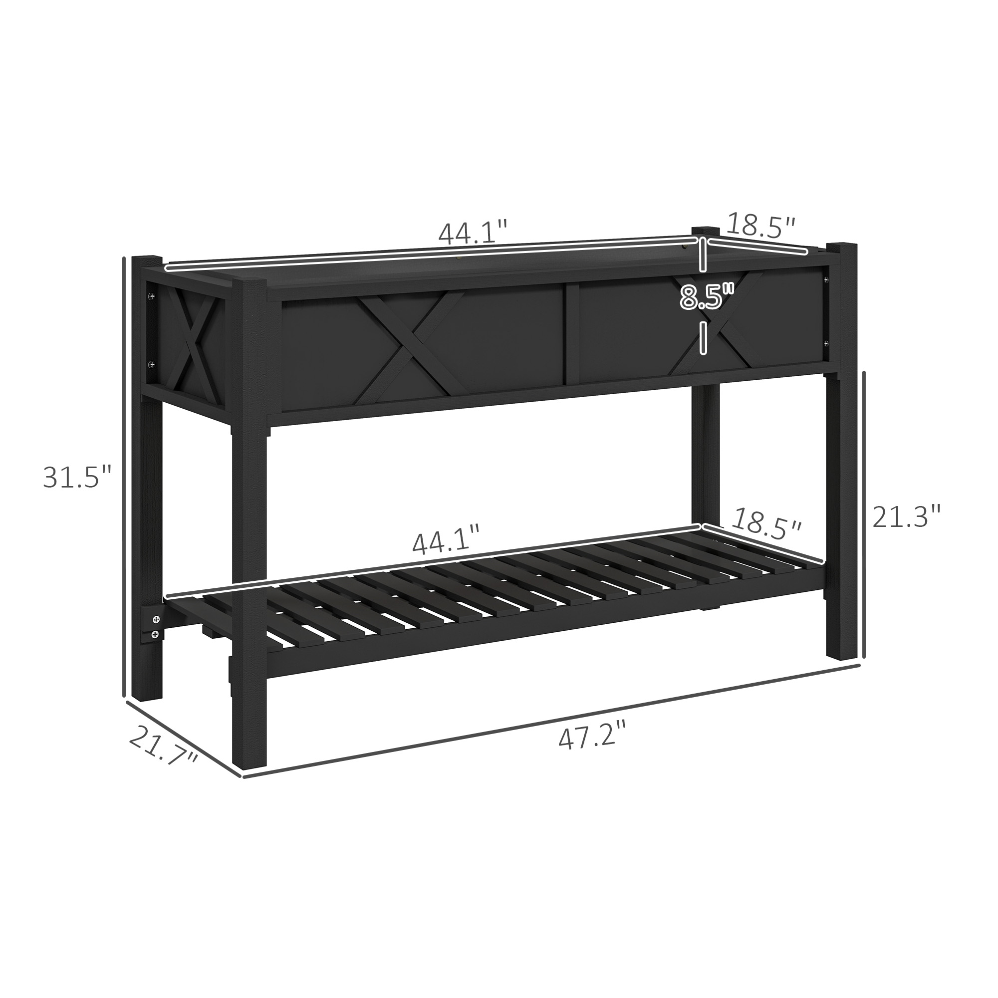 กระบะปลูกต้นไม้ยกพื้น, แปลงปลู - Garden Storage Box บทวิจารณ์และราคา