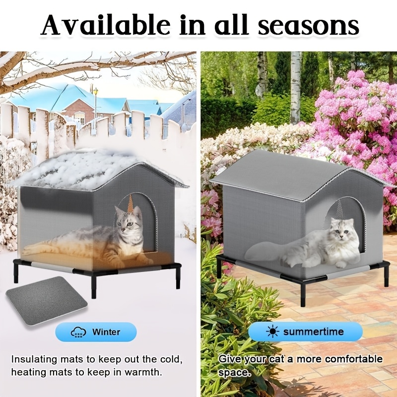 บ้านแมวแบบพับได้พร้อมเสื่อกันน - Outdoor Rug Waterproof บทวิจารณ์และราคา