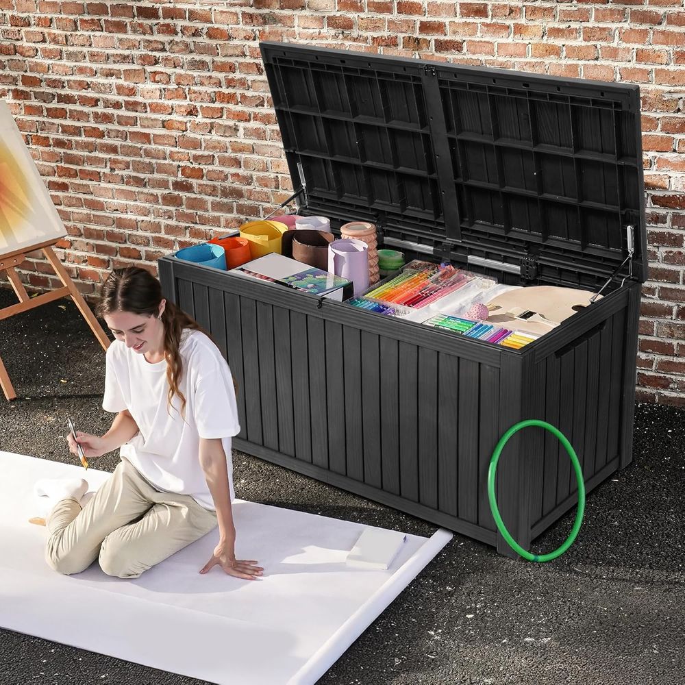 กล่องเก็บของสำหรับลานบ้านขนาดใ - Garden Storage Box บทวิจารณ์และราคา