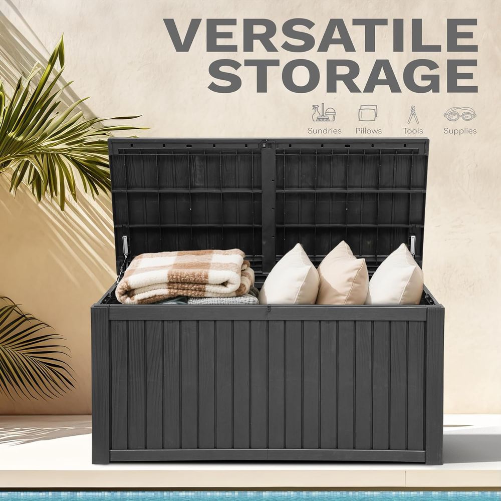 กล่องเก็บของสำหรับลานบ้านขนาดใ - Garden Storage Box บทวิจารณ์และราคา