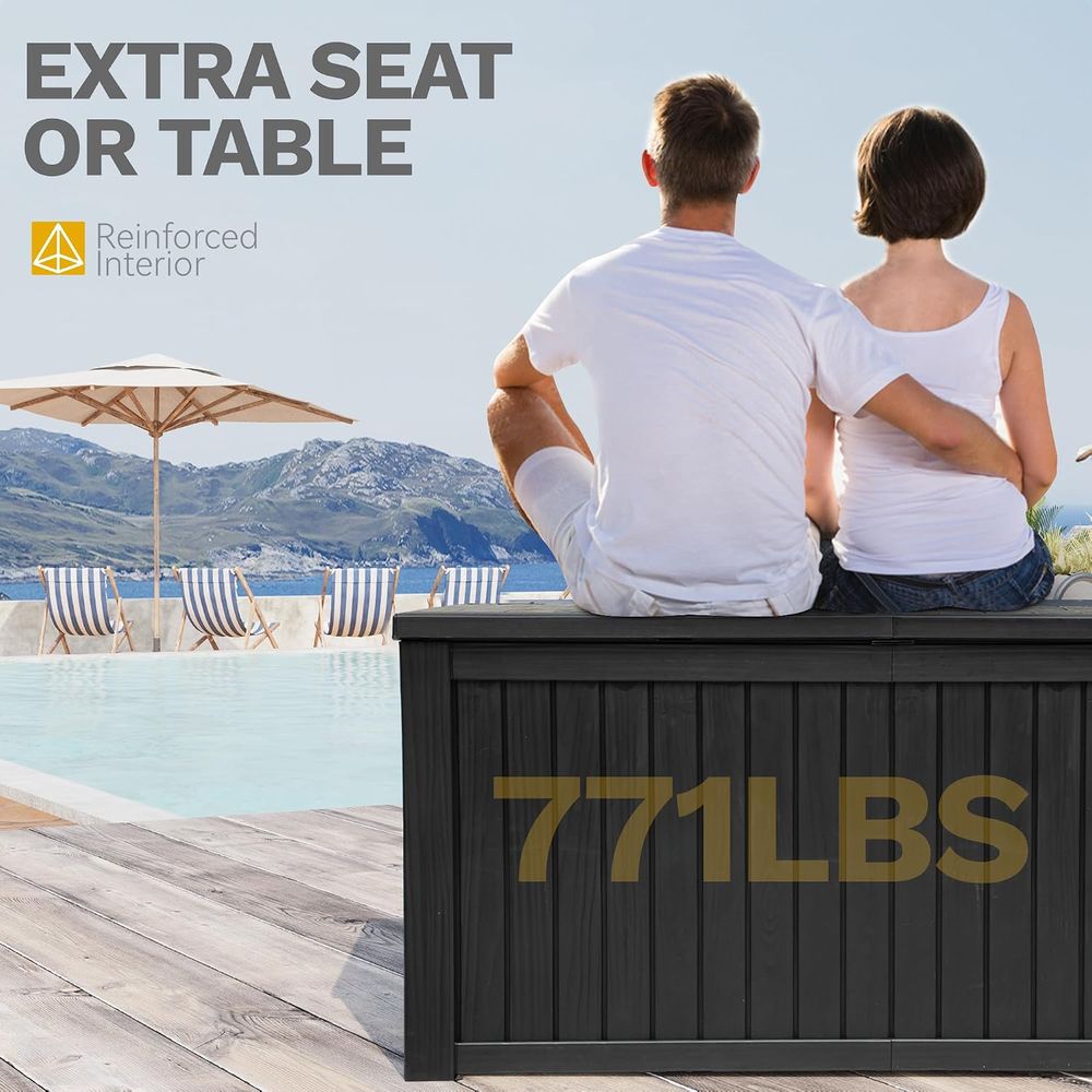 กล่องเก็บของสำหรับลานบ้านขนาดใ - Garden Storage Box บทวิจารณ์และราคา