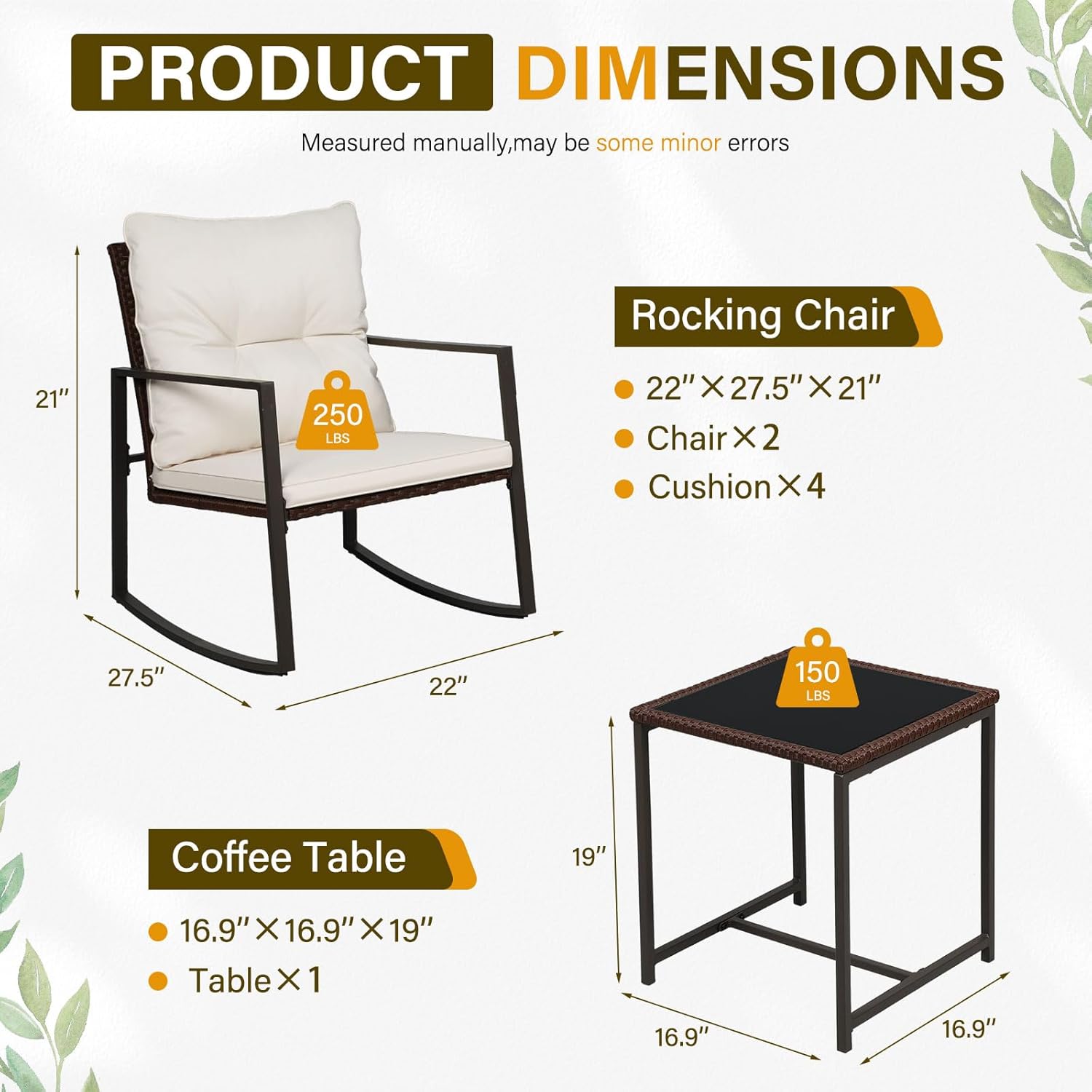 ชุดเก้าอี้บิสโทร 3 ชิ้นสำหรับล - Outdoor Furniture On Sale บทวิจารณ์และราคา