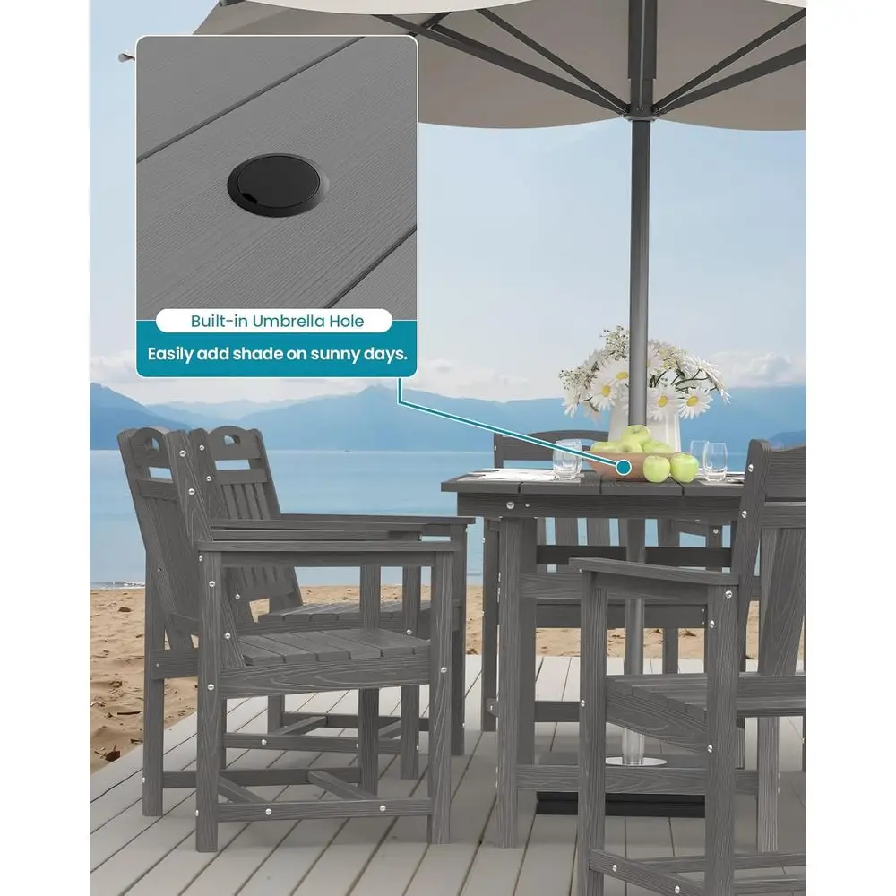 ชุดเก้าอี้รับประทานอาหารกลางแจ - Outdoor Furniture Grey บทวิจารณ์และราคา
