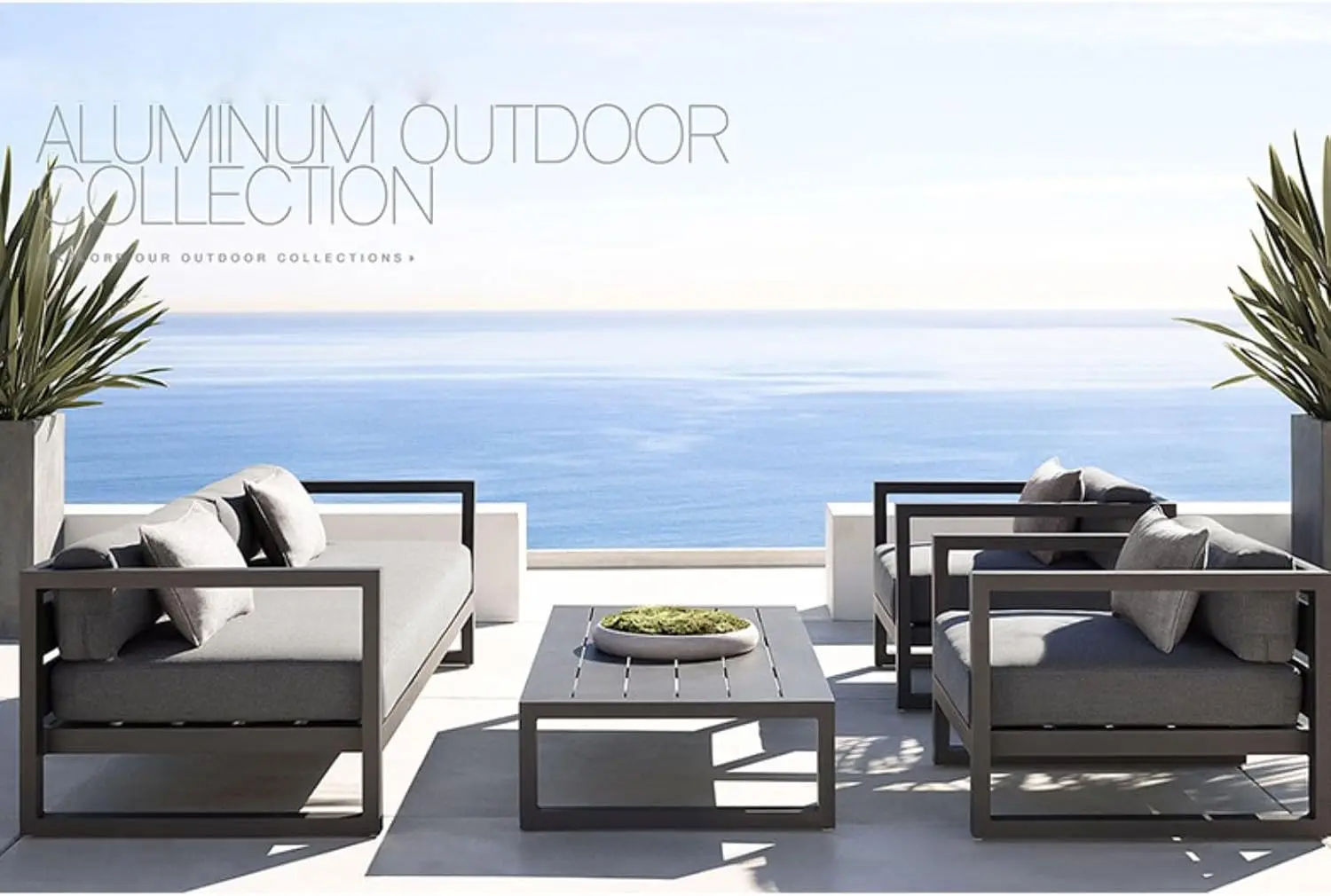 โซฟาเฟอร์นิเจอร์ลานกลางแจ้งแบบ - Outdoor Furniture Grey บทวิจารณ์และราคา