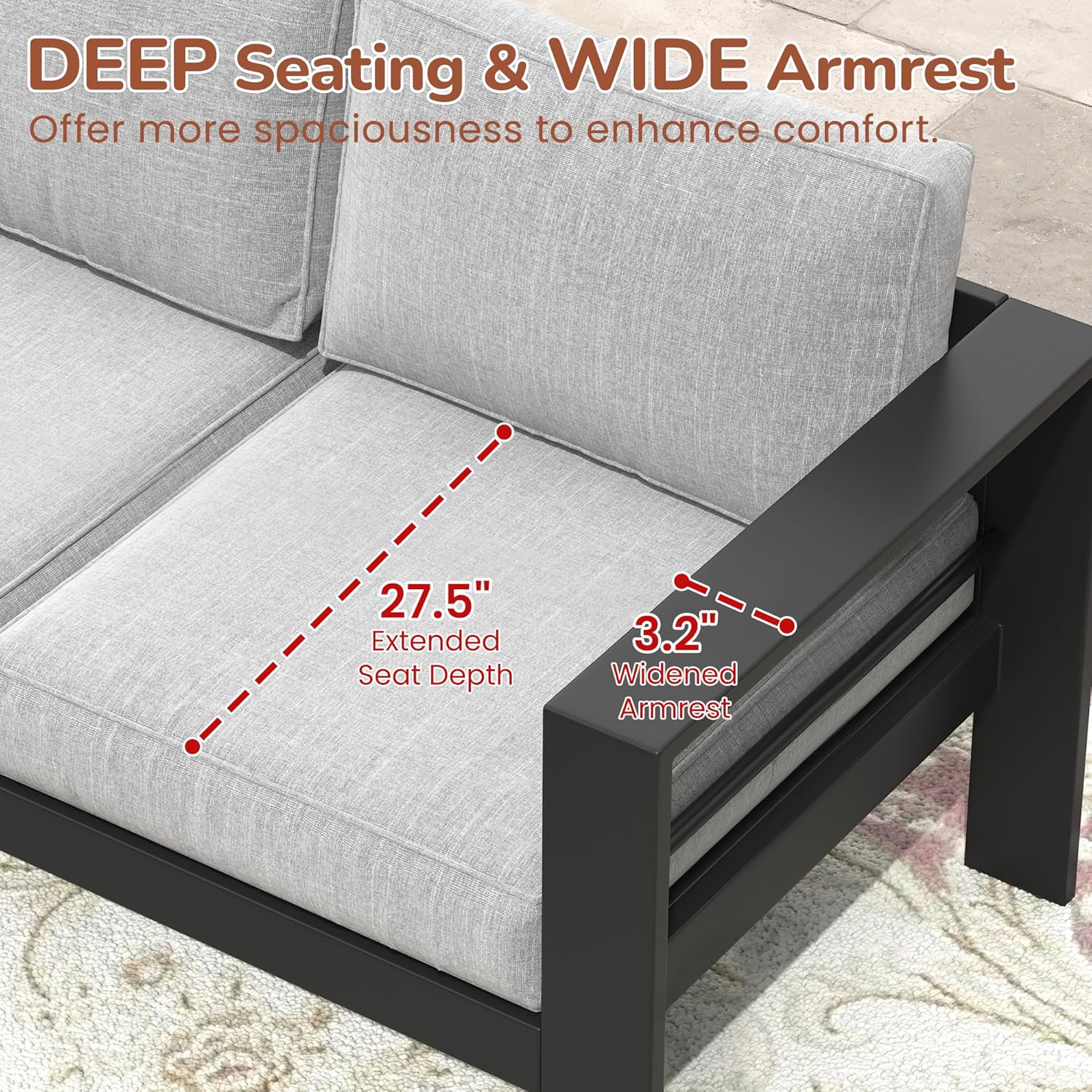 เฟอร์นิเจอร์ลานบ้าน เก้าอี้โลห - Outdoor Furniture Grey บทวิจารณ์และราคา