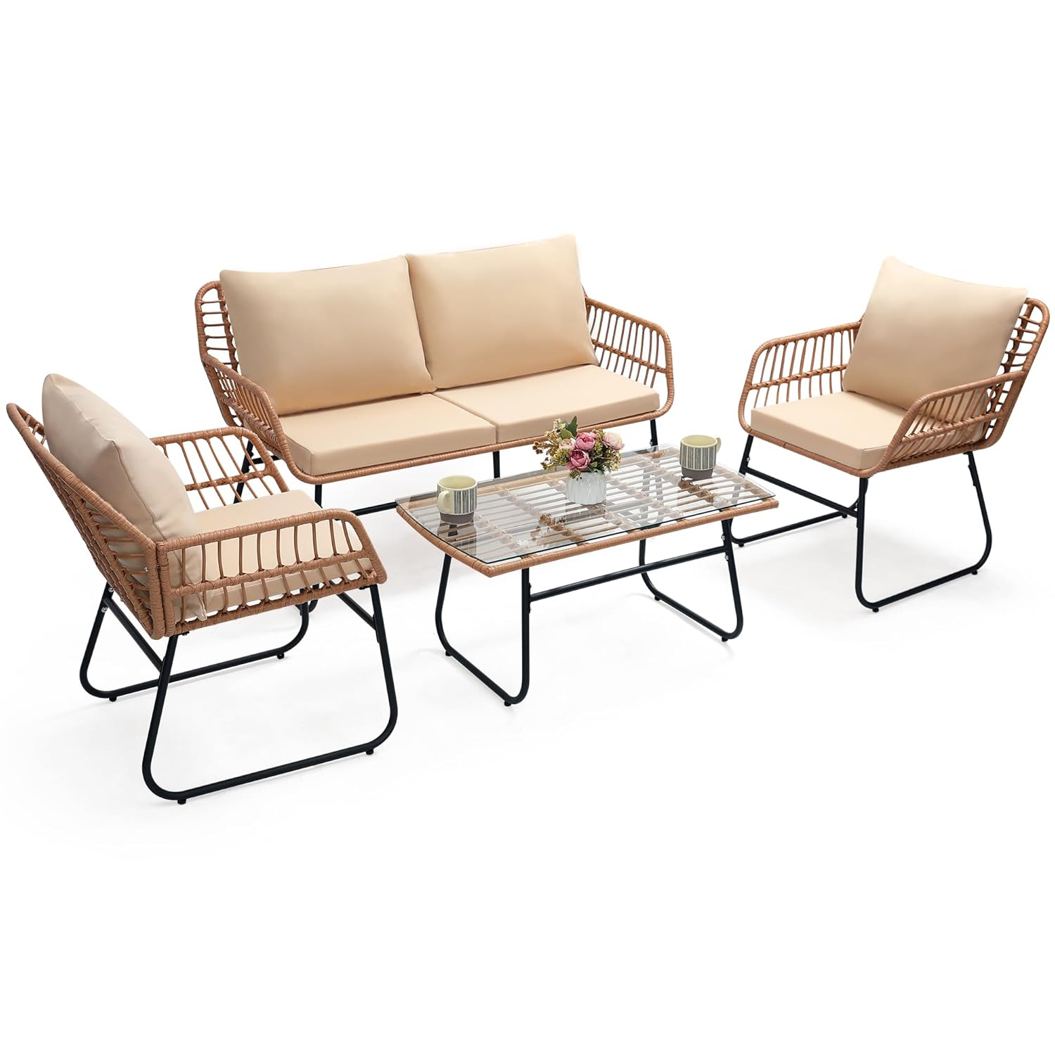 ชุดเฟอร์นิเจอร์กลางแจ้ง 4 ชิ้น - Outdoor Furniture On Sale บทวิจารณ์และราคา