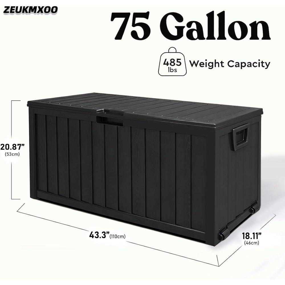กล่องเก็บของกลางแจ้งขนาด 75 แก - Garden Storage Box บทวิจารณ์และราคา