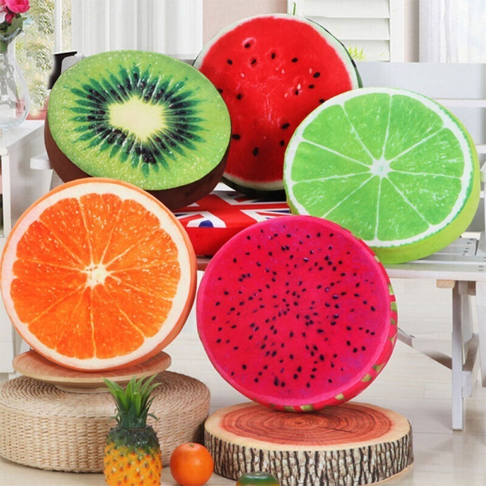 เบาะรองนั่งทรงกลมลายผลไม้สำหรั - Outdoor Furniture Pads บทวิจารณ์และราคา