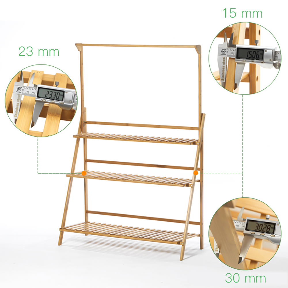 ขาตั้งไม้ไผ่แบบพับได้ ชั้นวางก - Outdoor Furniture On Sale บทวิจารณ์และราคา