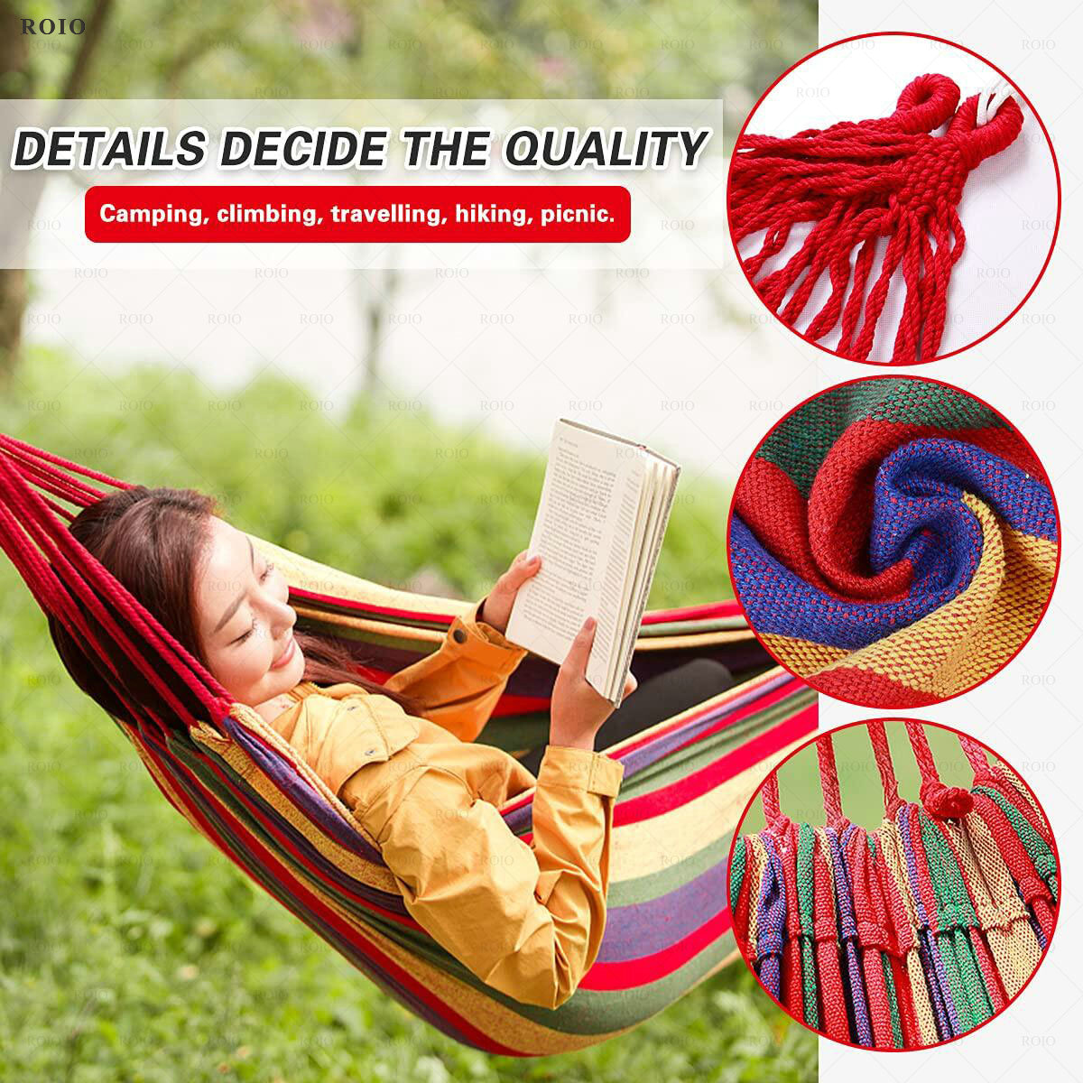 เปลญวนสำหรับตั้งแคมป์ ผ้าแคนวา - Outdoor Furniture Rocking Chair บทวิจารณ์และราคา