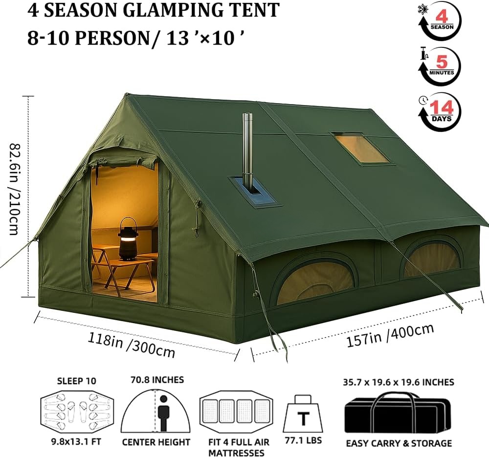 12 ㎡   เต็นท์แคมป์ปิ้งแบบพองลม - Outdoor Furniture Supplier บทวิจารณ์และราคา
