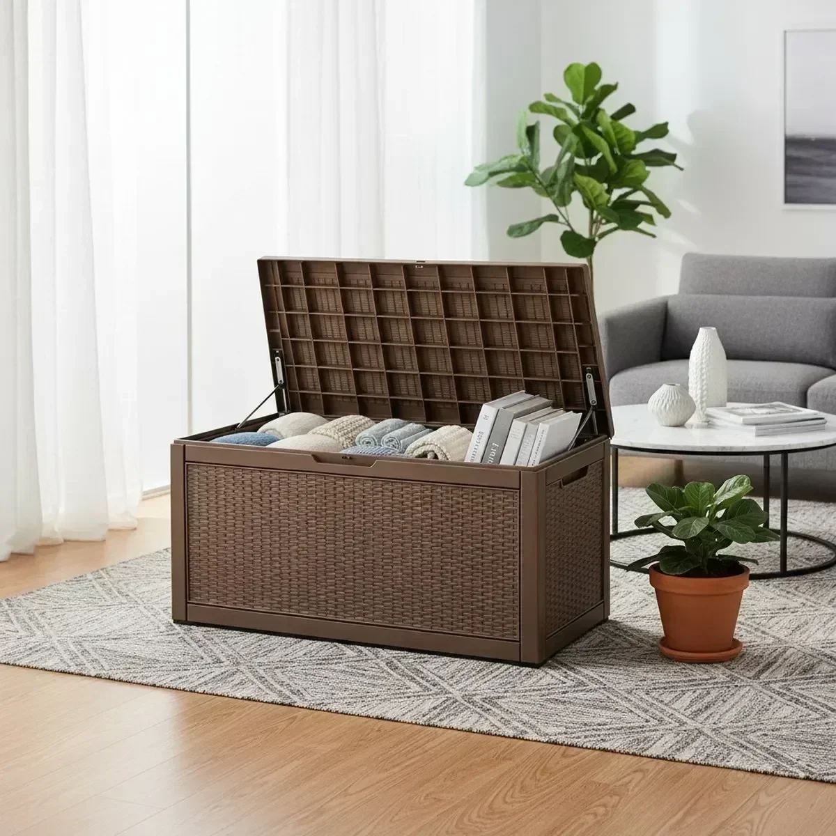 ม้านั่งเก็บของกลางแจ้งขนาดใหญ่ - Outdoor Furniture Cushions บทวิจารณ์และราคา
