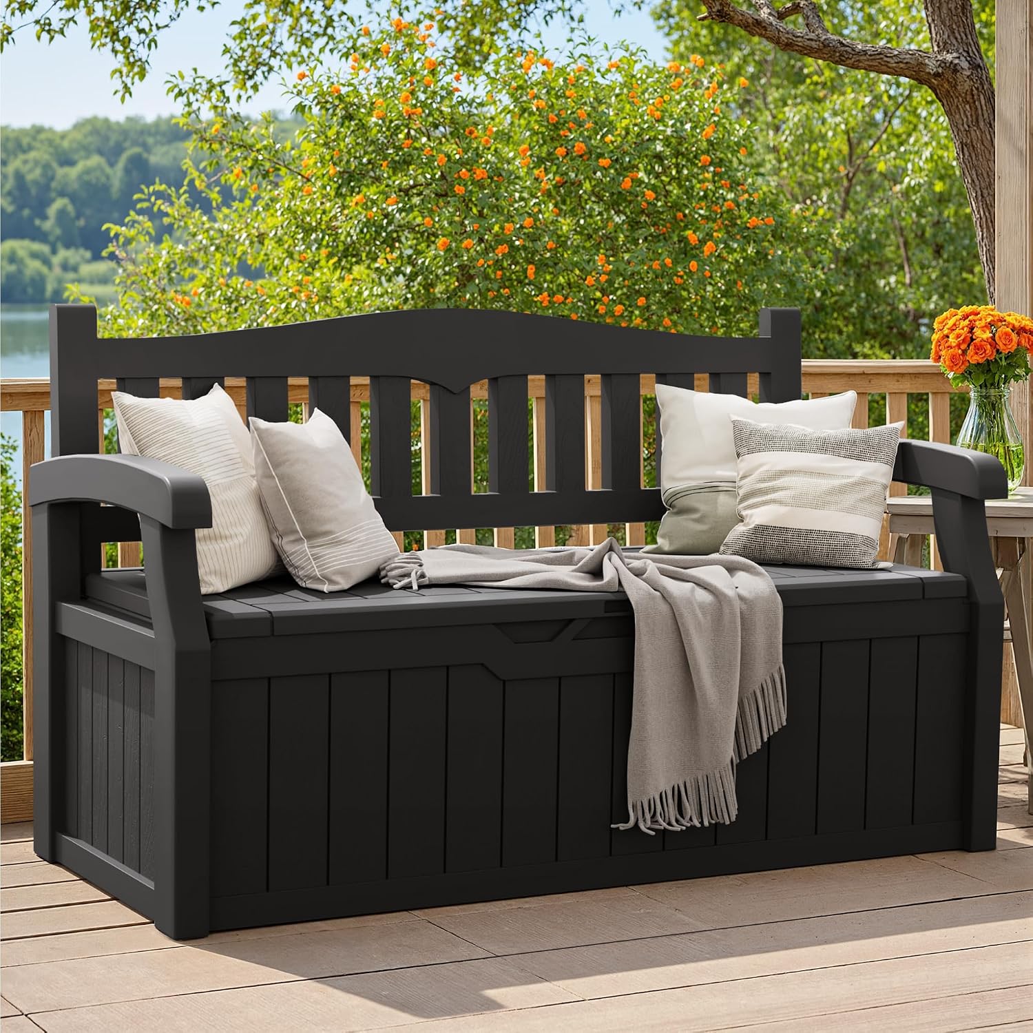 กล่องเก็บของในร่มและกลางแจ้งขน - Garden Storage Box บทวิจารณ์และราคา
