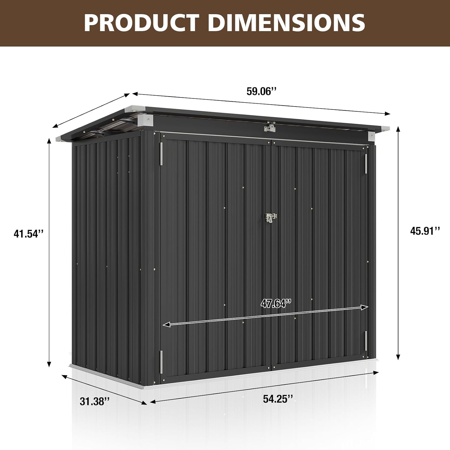 ตู้เก็บขยะกลางแจ้งแบบกันน้ำ ทำ - Garden Storage Box บทวิจารณ์และราคา