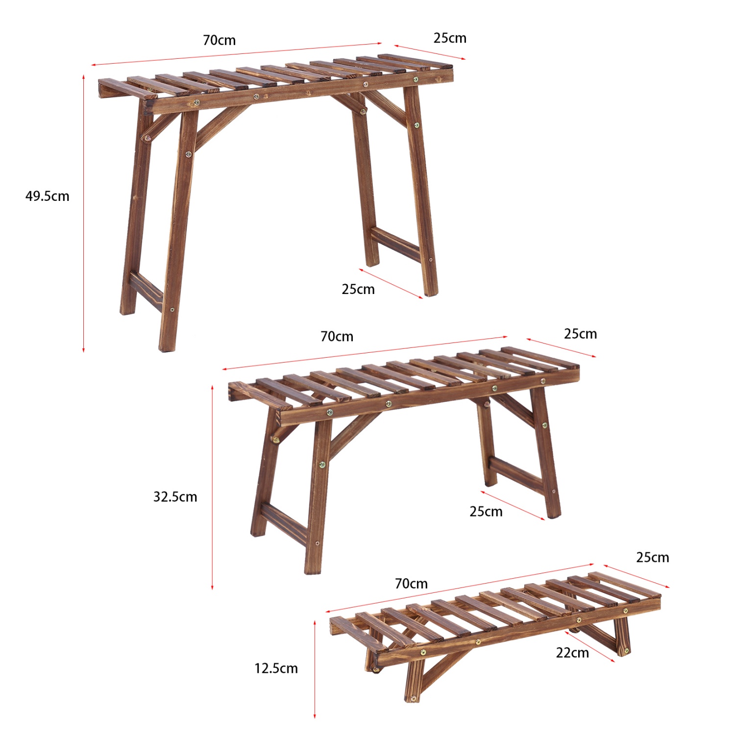 ชั้นวางต้นไม้แบบ 3 ชั้น ทำจากไ - Outdoor Furniture On Sale บทวิจารณ์และราคา