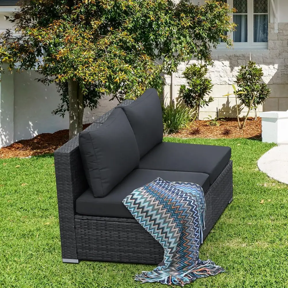 ชุดเฟอร์นิเจอร์ระเบียงหวาย 2 ช - Outdoor Furniture Grey บทวิจารณ์และราคา