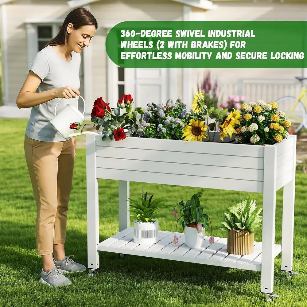 เตียงปลูกต้นไม้ยกพื้นพร้อมขาแล - Garden Storage Box บทวิจารณ์และราคา