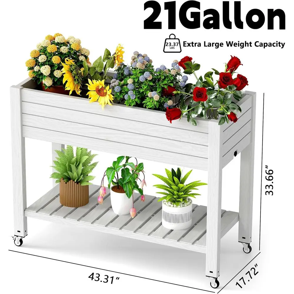 เตียงปลูกต้นไม้ยกพื้นพร้อมขาแล - Garden Storage Box บทวิจารณ์และราคา